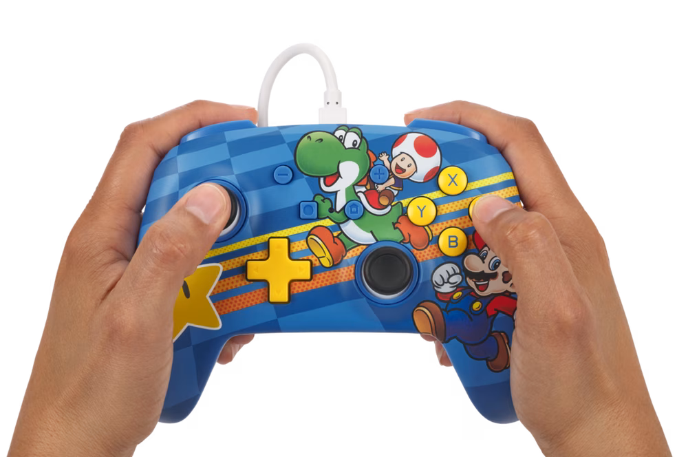 GameStop PowerA Enhanced Wired Controller for Nintendo Switch - Mushroom Kingdom Friends
