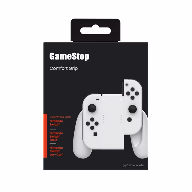 GameStop GameStop JoyCon Grip for Nintendo Switch - White