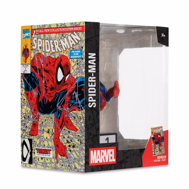 GameStop McFarlane Toys Collection Marvel Spider-Man (Issue 1, Box Artwork) 1:10th Statue