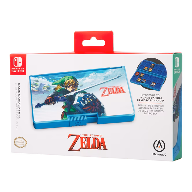 GameStop PowerA Game Card Case XL for Nintendo Switch - Master Sword Defense