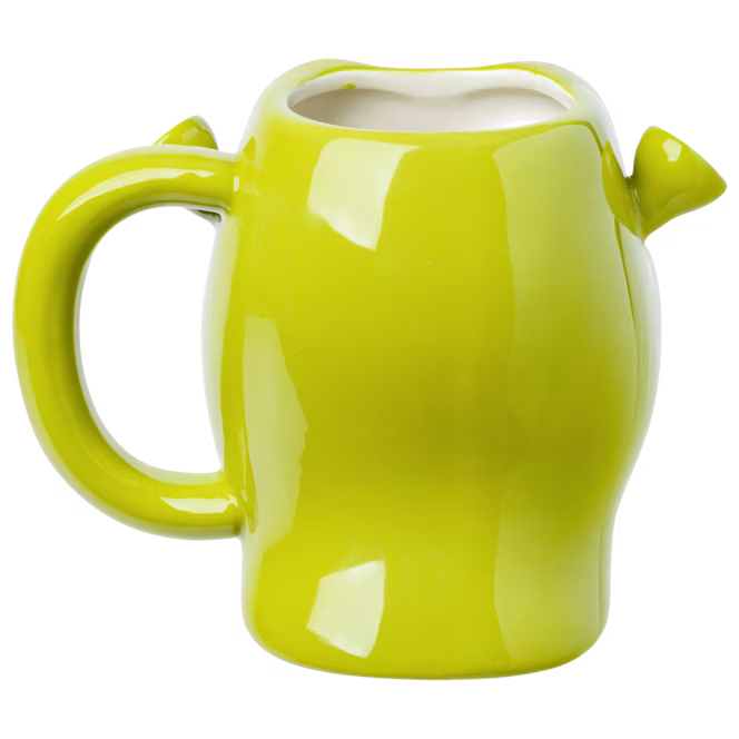 GameStop Shrek Face Grin Ogre Ceramic 3D Sculpted Mug