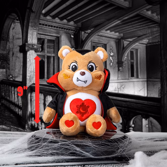 GameStop Care Bears x Universal Monsters Tenderheart as Dracula Fun Size 9-in Plush