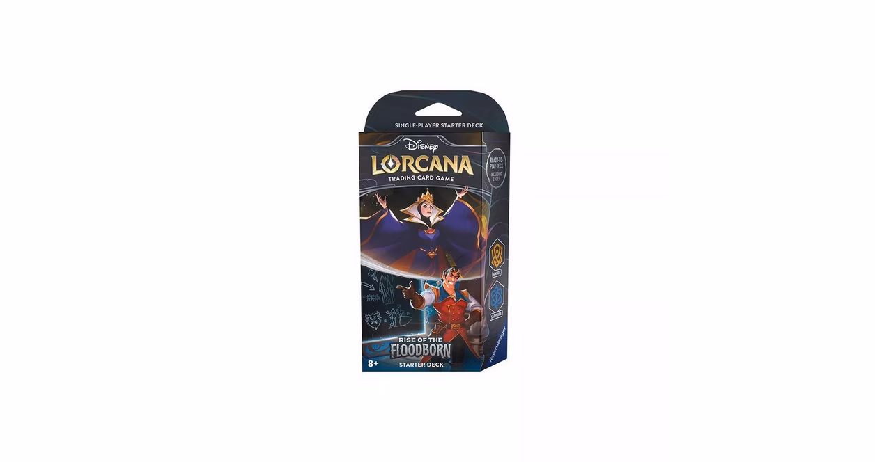 GameStop Disney Lorcana: Rise of the Floodborn Amber and Sapphire Starter Deck