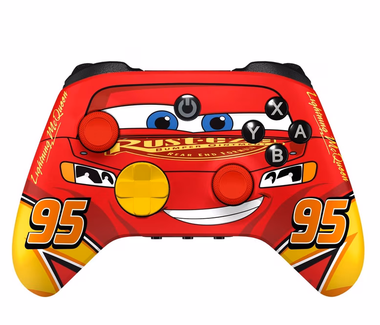 GameStop CANDY CON x Disney Cars Lightning McQueen Combo Pack Controller Kit GameStop Exclusive