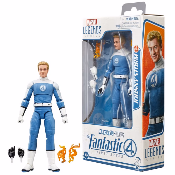GameStop Hasbro Marvel Fantastic Four: First Steps Johnny Storm (Legends Series) 6-in Action Figure