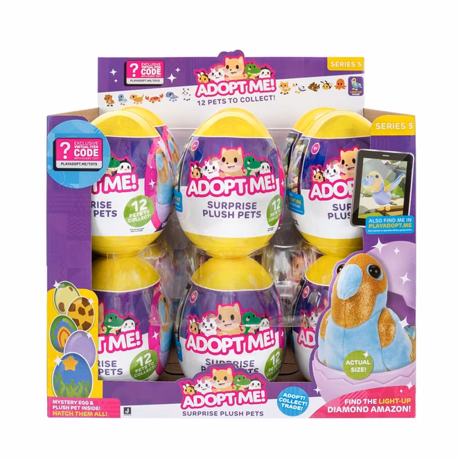 GameStop Jazwares Adopt Me! (Egg Themed) 5-in Suprise Plush (Styles May Vary)
