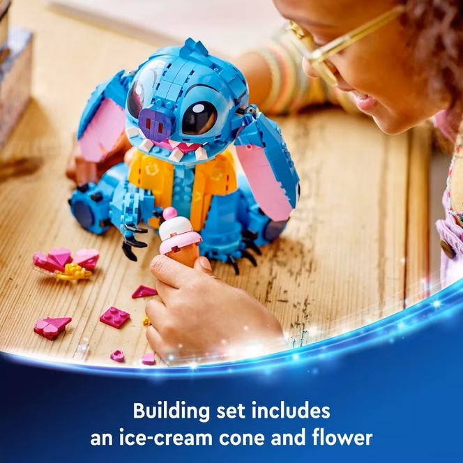 GameStop LEGO Lilo and Stitch Classic Stitch Buildable Toy Playset 43249