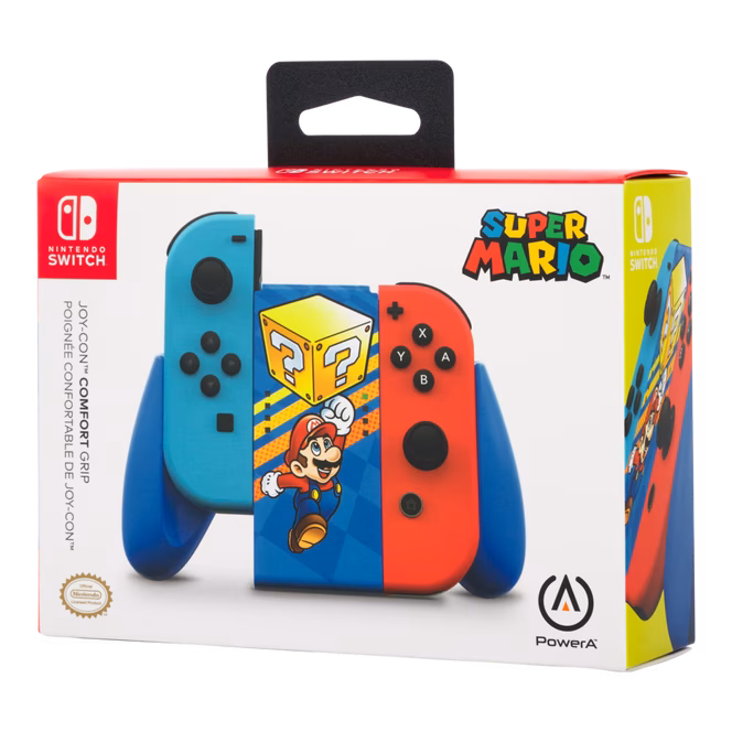 GameStop PowerA Joy-Con Comfort Grip for Nintendo Switch - Mystery Block Mario