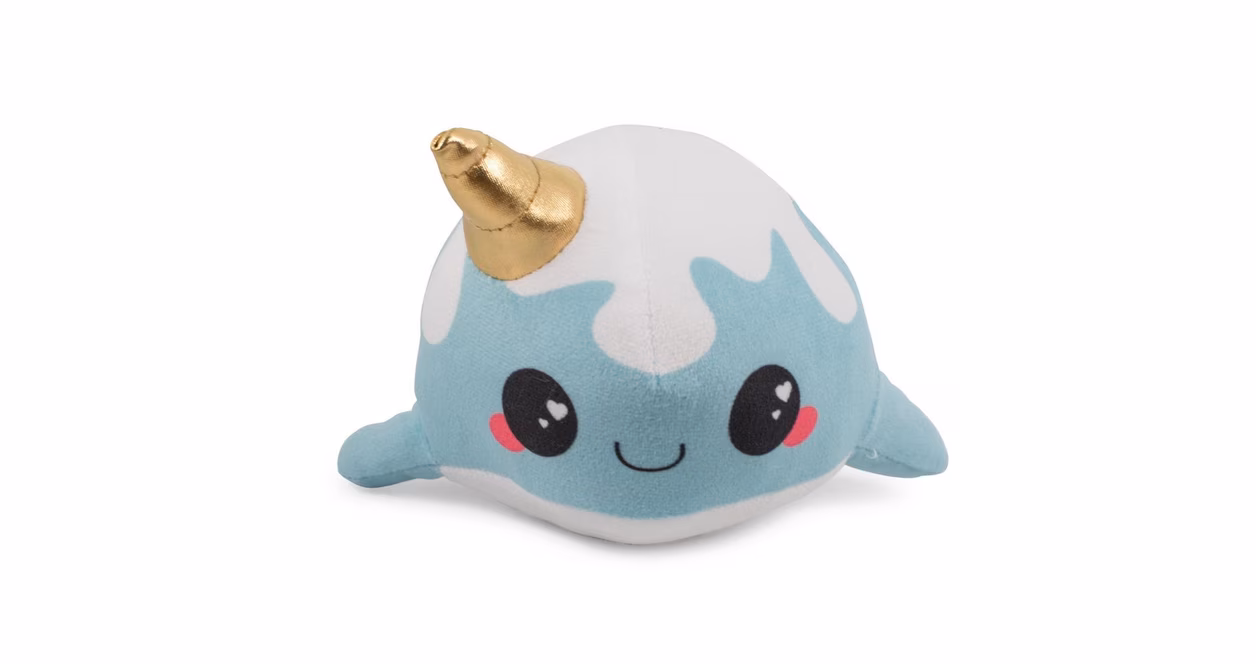 GameStop Glitter Galaxy Blue Narwhal 6-in Collectible Plush