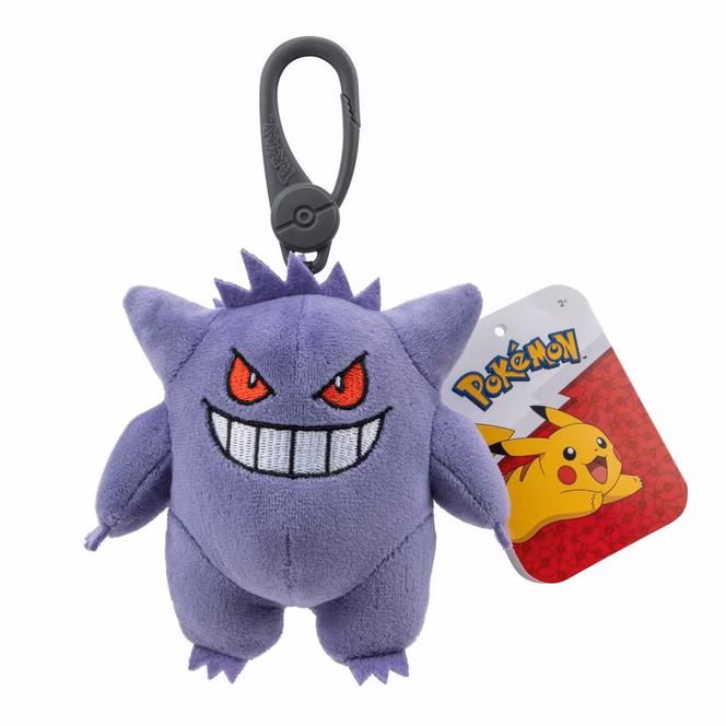 GameStop Jazwares Pokemon Gengar Gengar 3.5-in Clip-On Plush