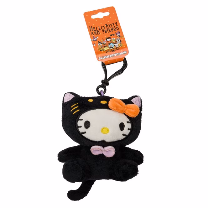 GameStop Hello Kitty Black Cat Halloween Plush Keychain GameStop Exclusive