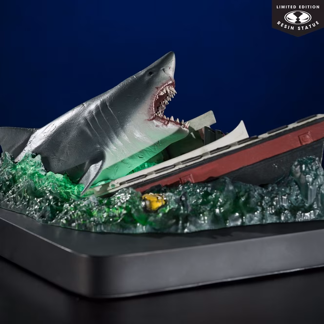 GameStop McFarlane Toys Jaws 50th Anniversary Resin 1:48 Scale Statue