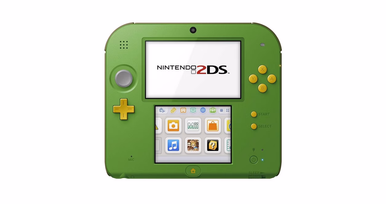 GameStop Nintendo 2DS Handheld Console The Legend of Zelda Link Green