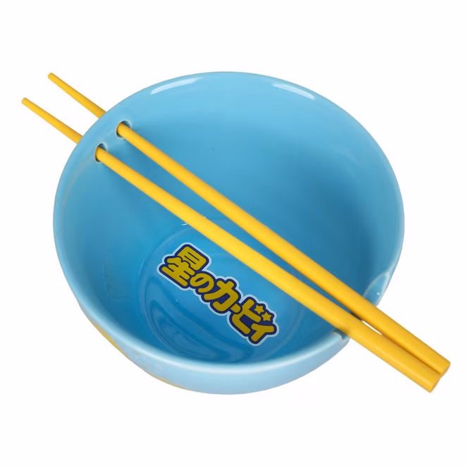 GameStop Kirby Blue Ramen Bowl with Chopsticks