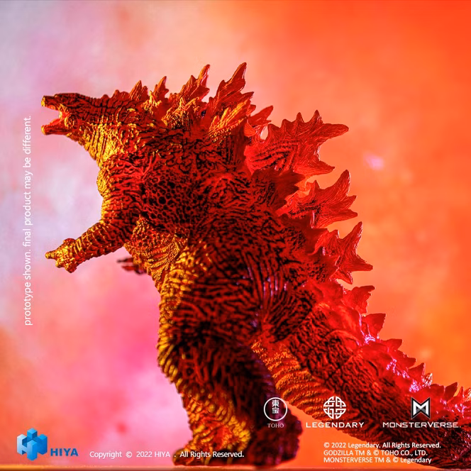 GameStop Hiya Toys Godzilla King of Monsters Stylist Burning Godzilla PX 8-in Action Figure