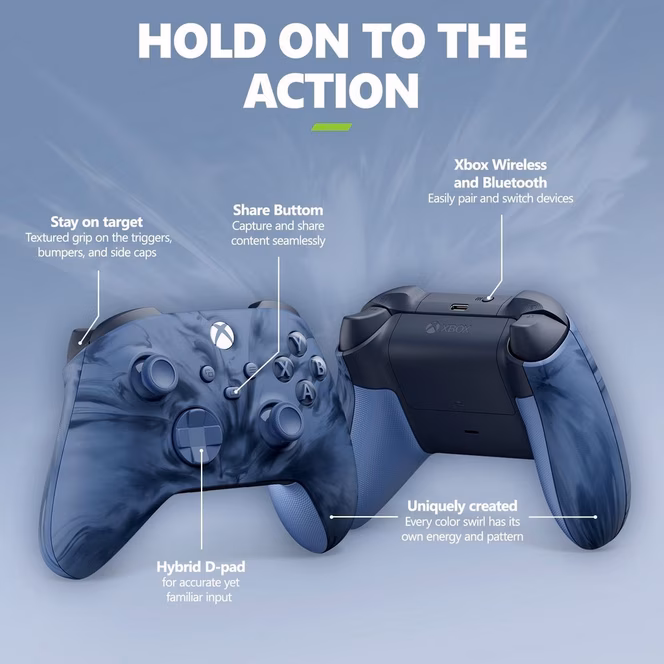 GameStop Microsoft Xbox Series X/S Wireless Controller Stormcloud Vapor Special Edition