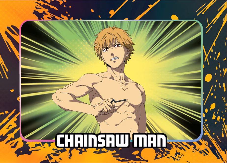 GameStop FiGPiN Chainsaw Man Cybercel Trading Card Foil Pack