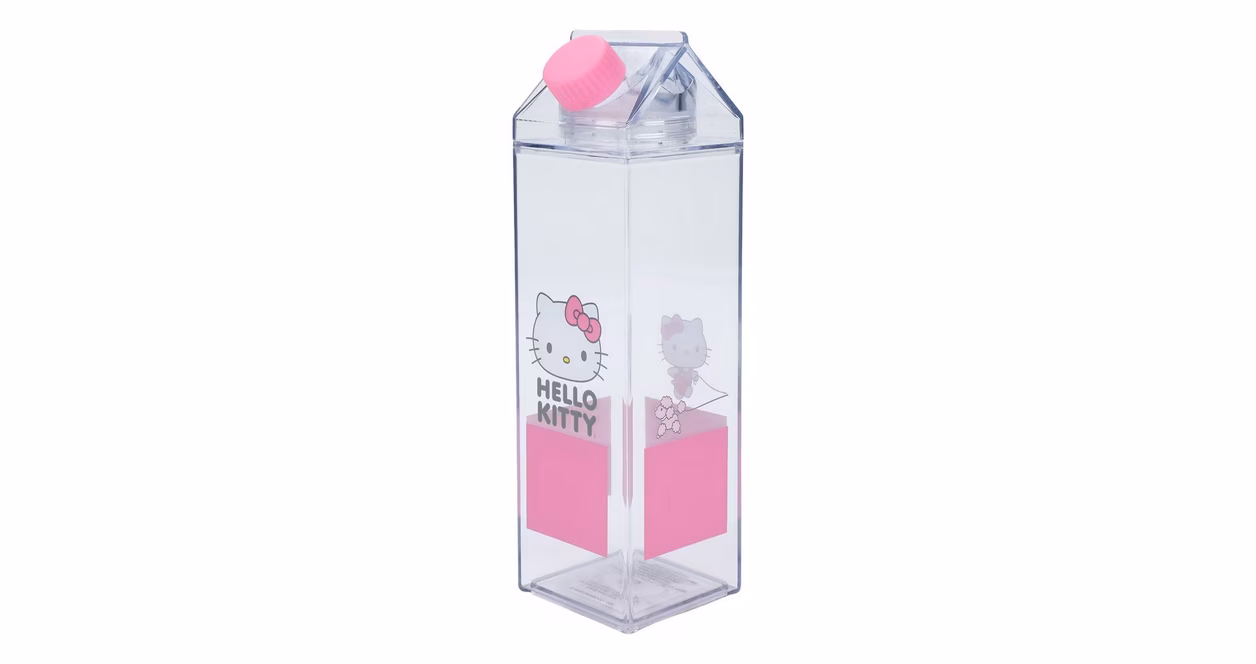 GameStop Hello Kitty Character 16 Oz Plastic Milk Carton