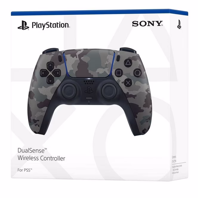 GameStop Sony DualSense Wireless Controller for PlayStation 5 - Gray Camouflage