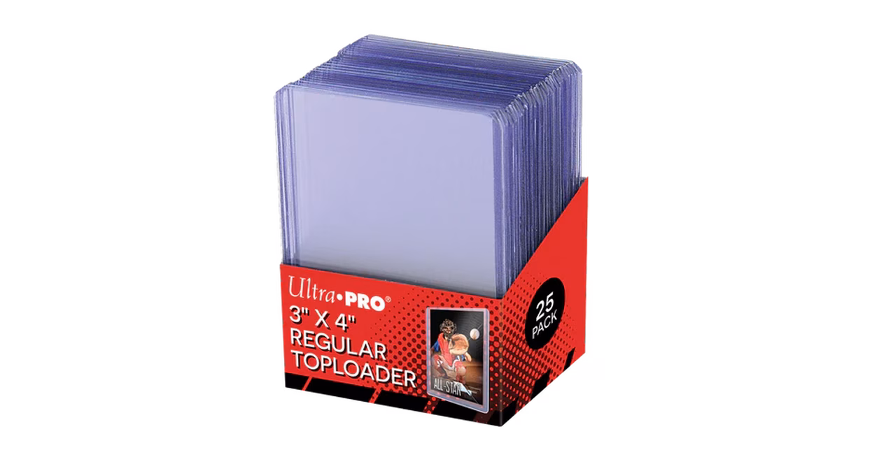 GameStop Ultra Pro Toploaders 3x4 Clear Card Sleeve 25-Count