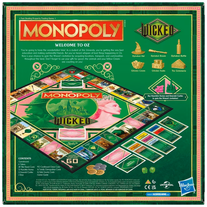 GameStop Monopoly Wicked Edition Movie Board Game