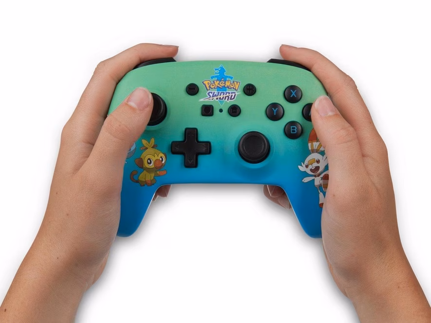 GameStop PowerA Pokemon Sword Enhanced Wireless Controller for Nintendo Switch