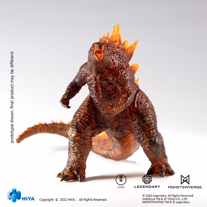 GameStop Hiya Toys Godzilla King of Monsters Stylist Burning Godzilla PX 8-in Action Figure