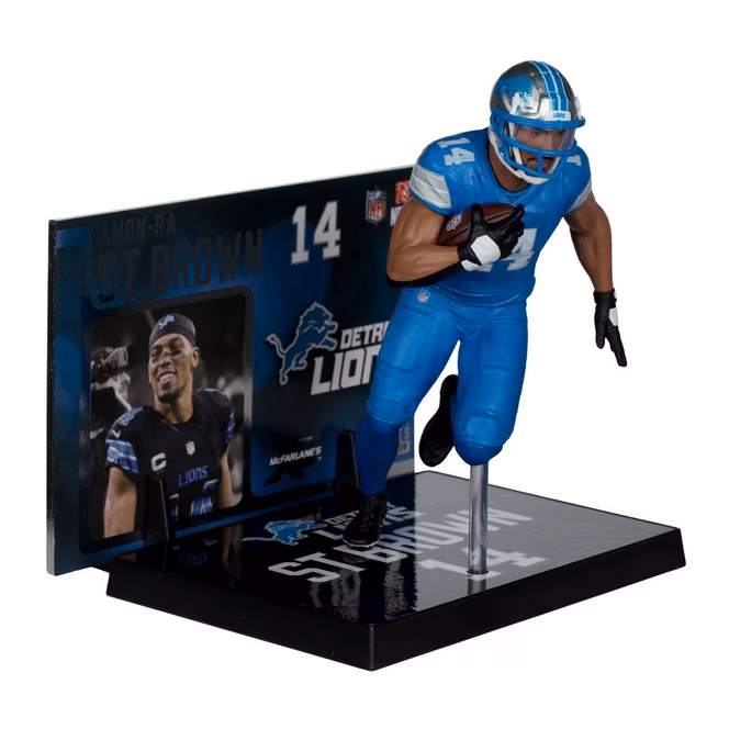 GameStop McFarlane Toys SportsPicks NFL Series Detroit Lions Amon-Ra St. Brown 7-in Figure