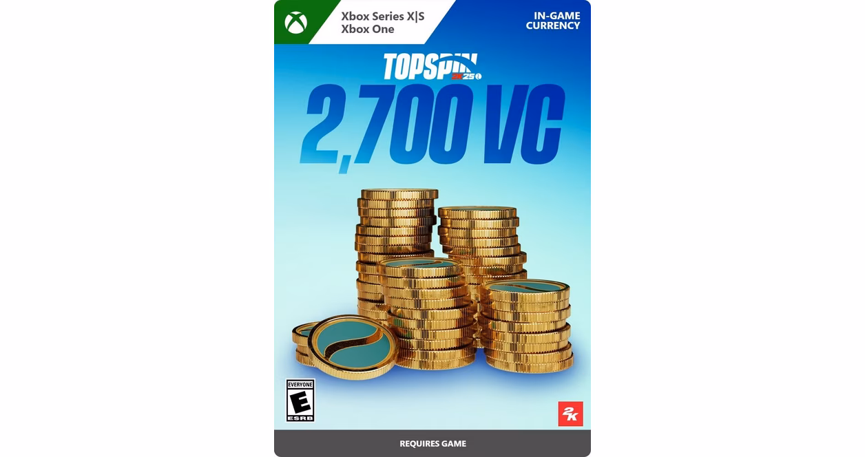 GameStop TopSpin 2K25: 2,700 Virtual Currency Pack - Xbox Series X/S