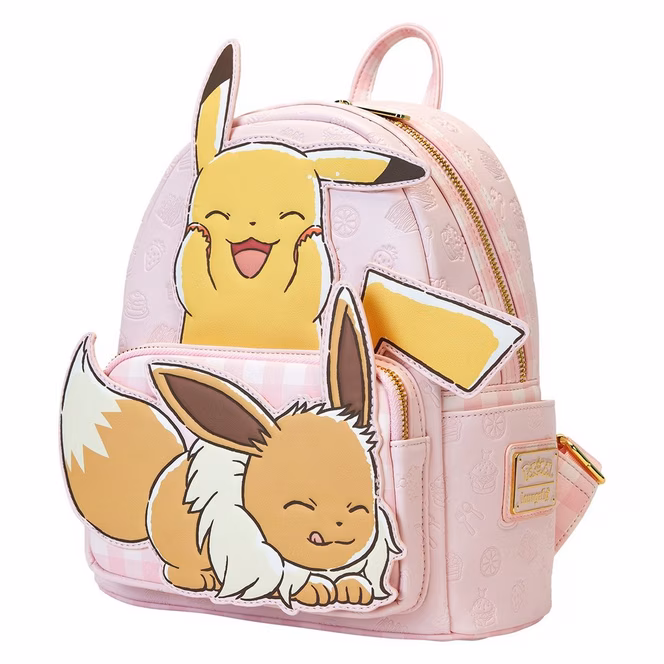 GameStop Loungefly Pokemon Pikachu and Eevee Mini Backpack