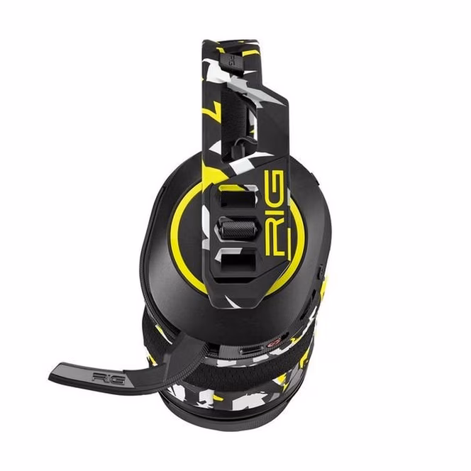 GameStop RIG 600 PRO HS Dual Wireless Gaming Headset with Wicked Cushions for PlayStation 4/5, Nintendo Switch and PC - Limited Edition Acid Camo