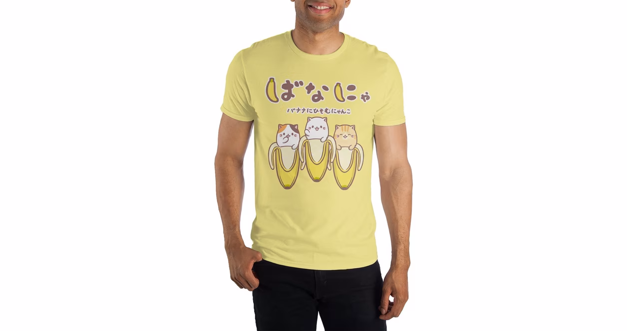 GameStop Bananya Trio Unisex Short Sleeve Graphic T-Shirt
