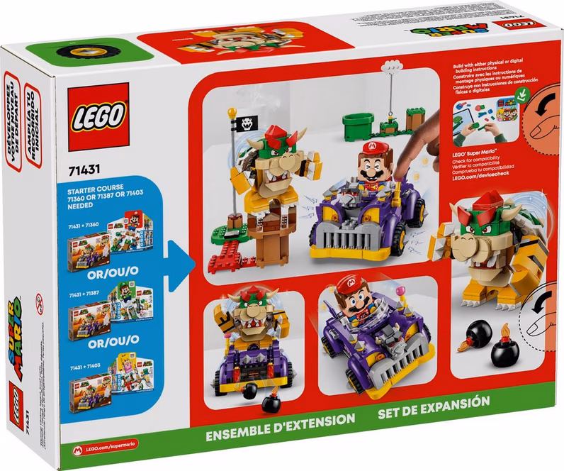GameStop LEGO Super Mario Bowser's Muscle Car Expansion Set 71431