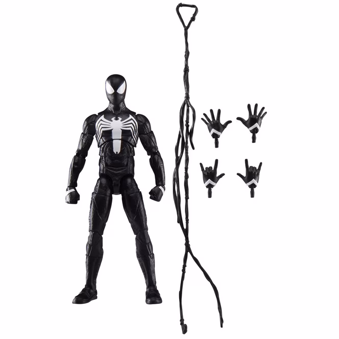 GameStop Hasbro Marvel Legends Series Gamerverse Spider-Man 2 Peter Parker (Black Suit) 6-in Action Figure