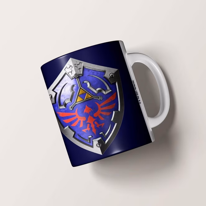 GameStop The Legend of Zelda Link Shield 11oz Mug