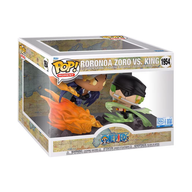 GameStop Funko POP! Moment: One Piece Unmasked King vs Zoro 5.8-in Vinyl Figure GameStop Exclusive