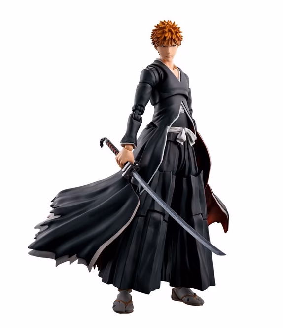 GameStop Tamashii Nations S.H.Figuarts Bleach Ichigo Kurosaki (Tenchain Zangetsu) Getsugatensho 7.1-in Action Figure