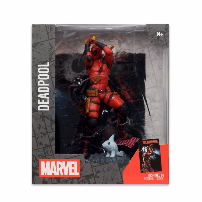 GameStop McFarlane Toys Marvel Collection Deadpool - Deadpool (Issue 1) 1:10TH Figure