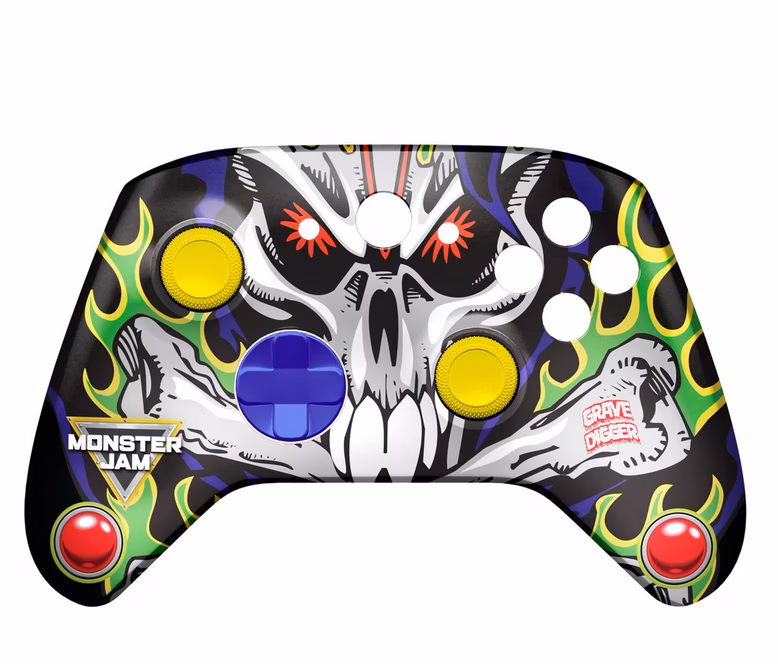 GameStop CANDY CON Monster Jam Grave Digger Combo Pack Licensed Controller Kit GameStop Exclusive