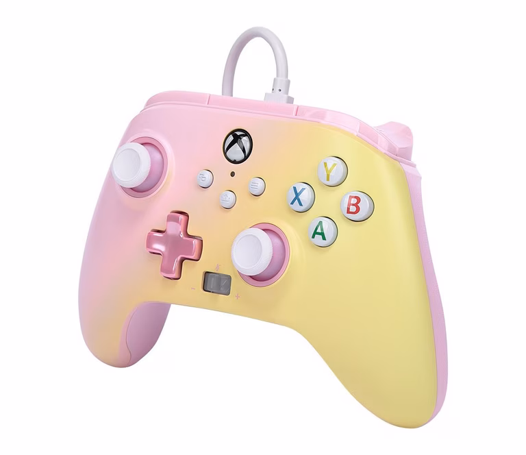 GameStop PowerA Pink Lemonade Enhanced Wired Controller for Xbox Series X and S