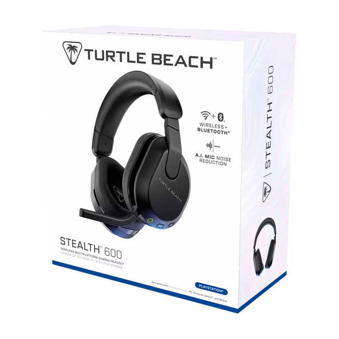 GameStop Turtle Beach Stealth 600 Wireless Amplified Gaming Headset for PlayStation 5, PlayStation 4 - Black