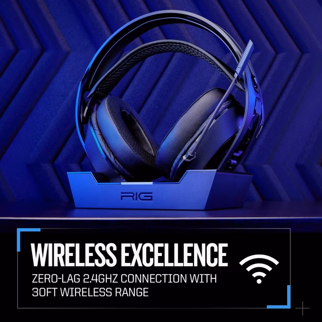 GameStop RIG 800 PRO HS Wireless Headset with Base for PlayStation 4 and PlayStation 5