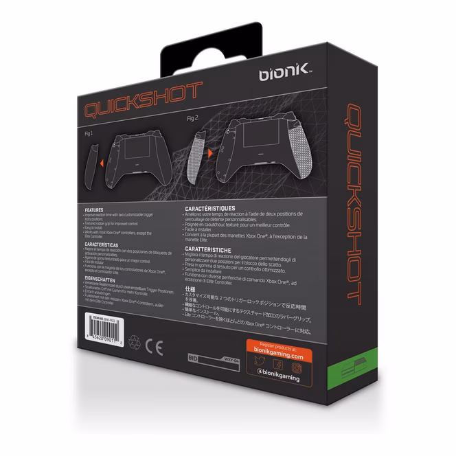 GameStop bionik QuickShot Trigger Extensions for Xbox One