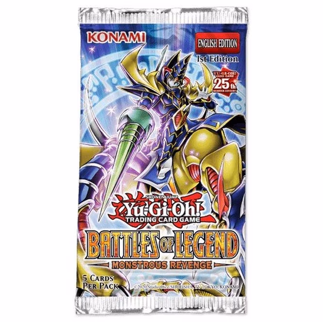 GameStop Yu-Gi-Oh! Trading Card Game: Battles of Legend Monstrous Revenge Booster Pack (Styles May Vary)