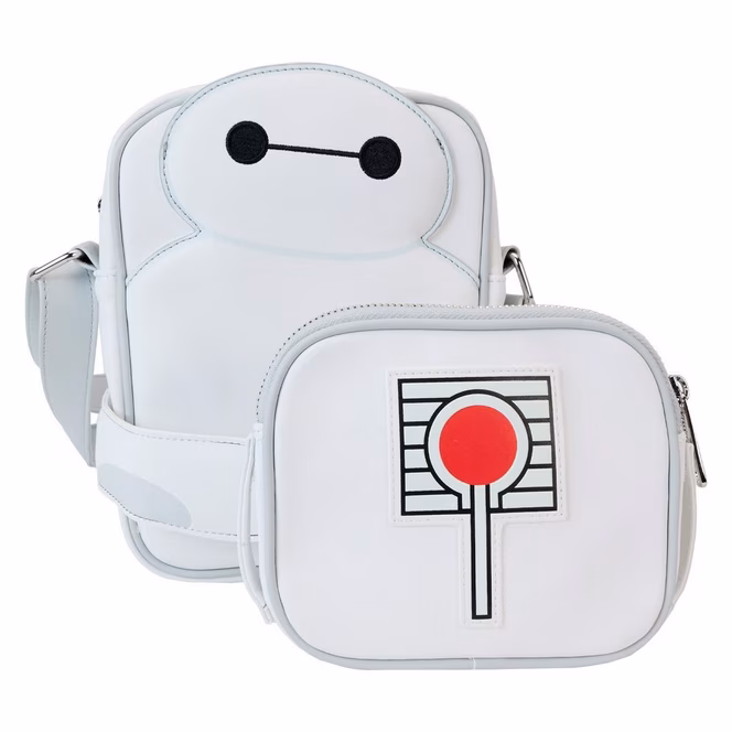 GameStop Loungefly Big Hero 6 10th Anniversary Baymax and Mochi Crossbuddies Cosplay Crossbody Bag With Coin Bag