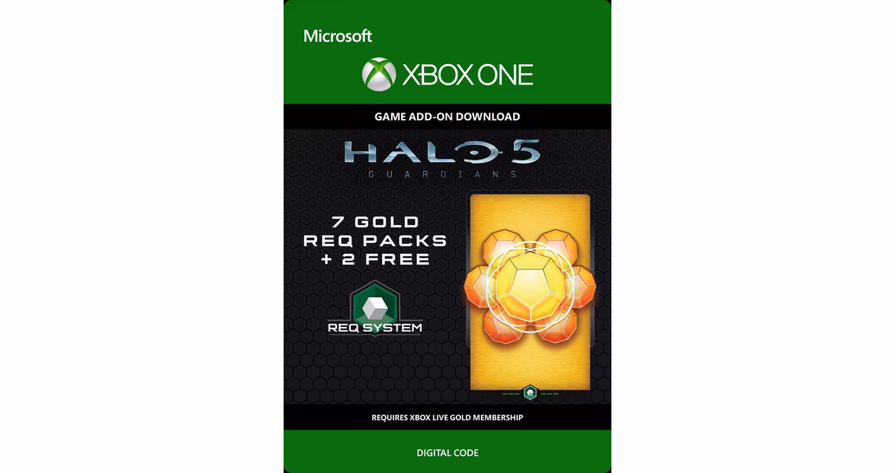 GameStop Halo 5: Guardians 7 Gold Req Packs DLC and 2 Free - Xbox One