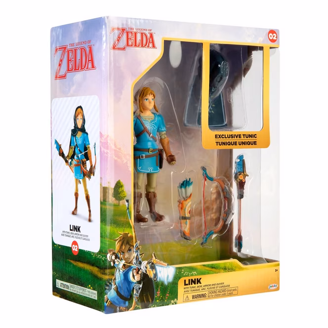 GameStop Jakks Pacific Legend of Zelda: Breath of the Wild Link Collector Action Figure GameStop Exclusive