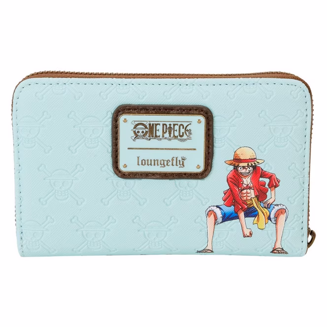 GameStop Loungefly One Piece 25th Anniversary Straw Hat Pirates Zip Around Wallet