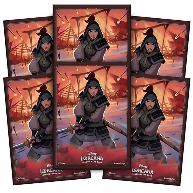 GameStop Disney Lorcana: Rise of the Floodborn Card Sleeve Pack (65-Pack) - Mulan