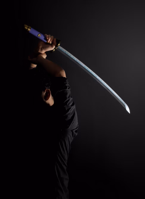 GameStop Tamashii Nations One Piece Roronoa Zoro Three Sword Style set (Wado Ichimonji, Sandai Kitetsu, Enma) Proplica